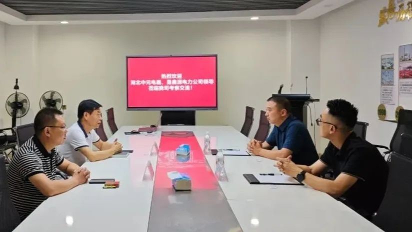 湖北中元電力科技、晟鑫源電力工程領導蒞臨我司考察交流